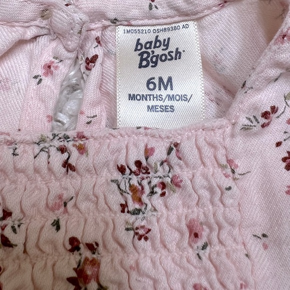 OSH KOSH || NWOT Infant Pink Floral Bodysuit/Onesie (6M) - Picture 4 of 4